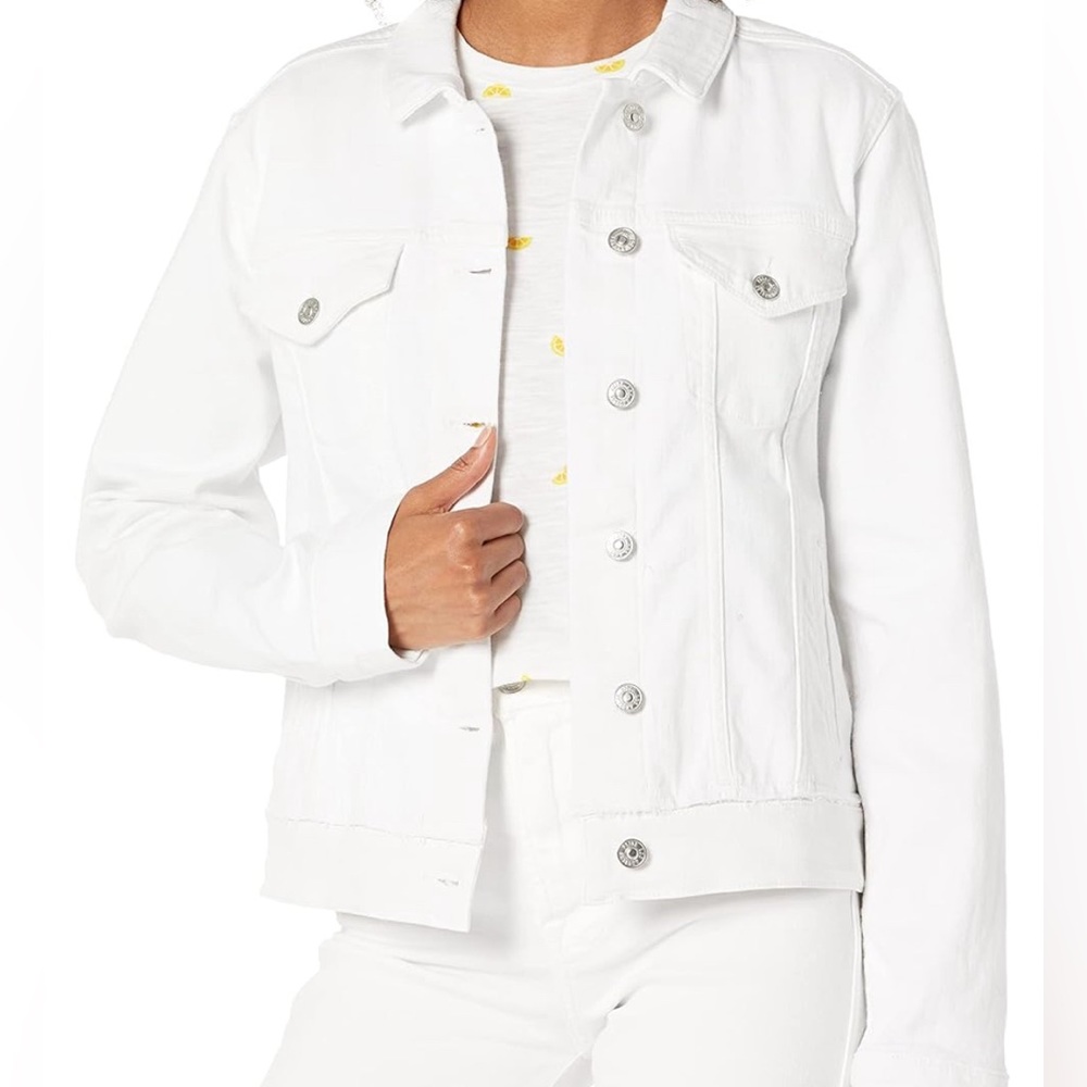 $10 FOR EVERYTHING Paige White Denim Jacket - SM. Very gently used, like new